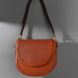 Ручка для сумки, 55 см, коричневая