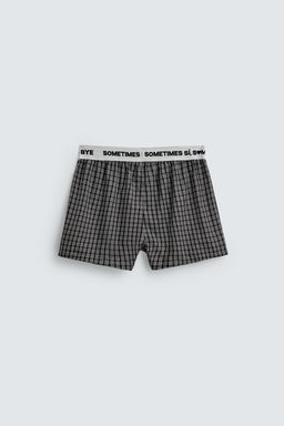 POPLIN JACQUARD WAIST BOXERS - Zara фото 7