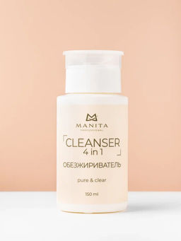 Manita Professional Обезжириватель для ногтей универсальный 4 в 1 / Pure Clear, 150 мл  фото 4