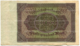50000 марок 1922 года Германия