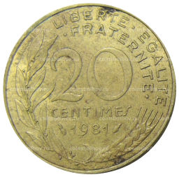 20 сантим 1981 года Франция