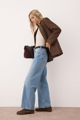 Mavi Yuksek Bel Straight Jeans TWOAW26JE00192 - Trendyolmilla фото 2