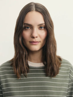 Лонгслив в полоску из хлопка / Zarina  фото 6