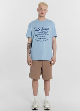 Футболка мужская голубая с печатью голубое облако +печать 111742-1 - Mark formelle фото 3