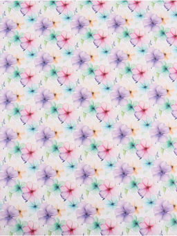 Цена за 10 шт. Бумага упаковочная глянцевая «Цветы», 70 × 100 см