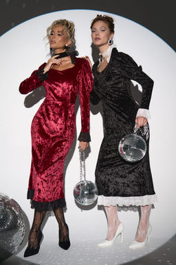 Платье Кэстл (бордовый) - Эльза фото 25