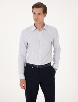 Mavi Slim Fit Uzun Kollu G_mlek