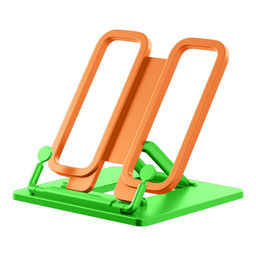 Цена за 1 шт. Подставка для книг пластиковая ErichKrause Base, Neon Solid, зеленый с оранжевым