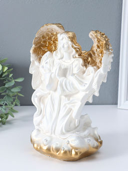 Фигура "Ангелина" белая, 27х14х15 см