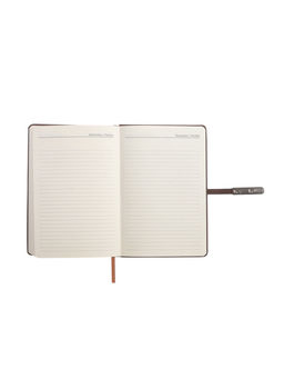 Ежедневник недатированный А5, с хлястиком, 112 листов, в линейку, пвх, коричневый - Simaland фото 10