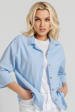 Блузка женская 4274/20/Голубой - Rise фото 6