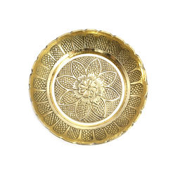 Подставка под cыпучие благовония и свечи латунь h-2,3см d-12,2см - Сандаловый дом фото 2