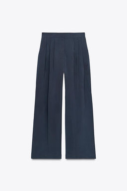 ZW COLLECTION FLOWING PLEATED TROUSERS - Zara фото 9