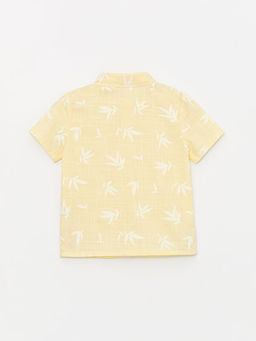 K?sa Kollu Desenli Erkek Bebek G?mlek ve ?ort 2li Tak?m - Waikiki фото 3