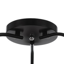 Люстра на потолок BayerLux «Онлайн», 3×15 Вт, Е27, черный/прозрачный