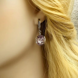 Серьги из муранского стекла NEMESIS LS3217