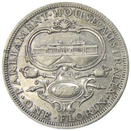 1 флорин 1927 года Австралия Открытие здания парламента в Канберре