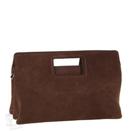 Сумка женская кожаная 8040QAA brown Polina&Eiterou  в Новосибирске