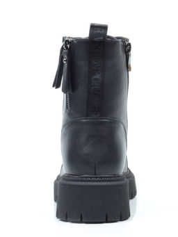 01-5275-1 BLACK Ботинки демисезонные женские (натуральная и искусственная кожа, байка) - Фабричный китай фото 9