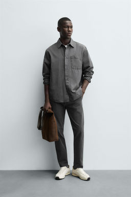 SKINNY FIT CHINO TROUSERS