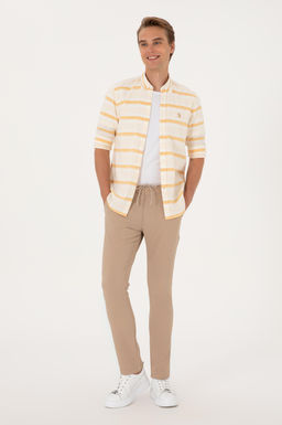 Erkek Bej Kanvas Pantolon Sepette S_rpriz _ndirim - U.s. polo assn фото 3