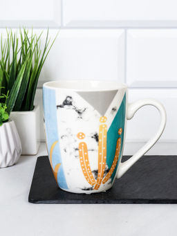 Кружка 350 мл Листья Акварель / G912 /уп 72/ - ГалеонТрейд фото 2