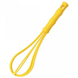 Венчик для тефлоновой посуды пластмассовый "Фестиваль" 28х6х6см, цвет - желтый (Китай)