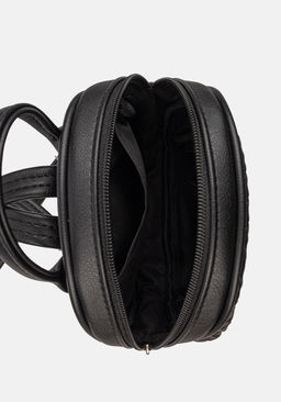 Рюкзак Модель №1466 | кожзам | плетенка | черный | Р817-1 | 33292 - L-craft фото 2