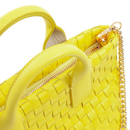 Итальянская миниатюрная женская сумочка DuDu Bags серии Ibiza | цитрусовый желтый - Dudubags фото 5