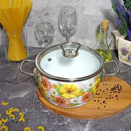 Кастрюля 4.0л сф. Фернанда/Fernanda 1SC205S белосн.