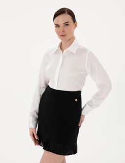 Ekru Comfort Fit Uzun Kollu G_mlek