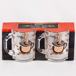 Набор кружек 2 шт 255 мл, с деколью арт. 55029/ 1335