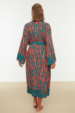 Etnik Desenli Kusakl? Maxi Dokuma Plaj Kimono&Kaftan TBESS21KM0171 - Trendyolmilla фото 13