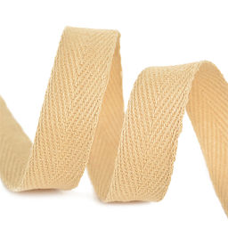 Лента-тесьма 15мм киперная 3,8г хлопок TBY.CT цв.F277 бежевый уп.5м