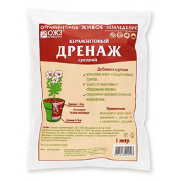 Дренаж керамзитовый (фракция 2,5-10мм) 1л "БашИнком"