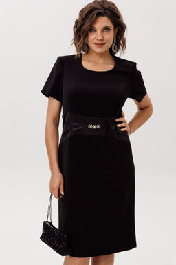 Платье ANELLI 1761 черный лебедь  фото 2