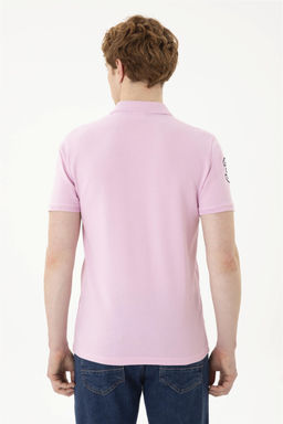 Мужская розовая базовая футболка - U.s. polo assn фото 5