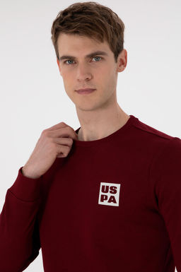 Мужской бордово-красный свитшот Неожиданная скидка в корзине - U.s. polo assn фото 2