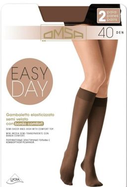 Easy day 40 Gambaletto (50/5) гольфы (2 пары) - fumo - Omsa фото 2