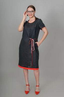 Платье 100% лен