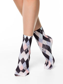 Цена за 2 пары. Носки Классические CONTE Носки с принтом FANTASY 70 mix - Conte elegant фото 59