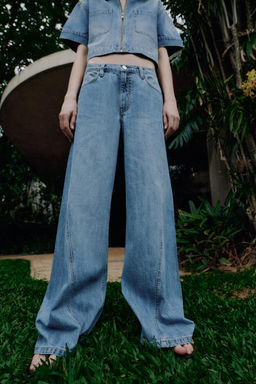 JEANS Z1975 WIDE LEG TIRO ALTO / Azul medio - Zara фото 2