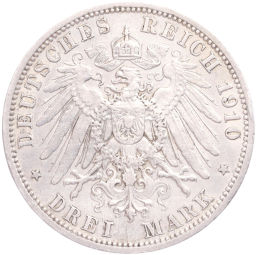 3 марки 1910 года А Германия (Пруссия)