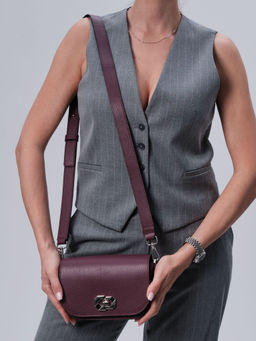 Сумка кросс-боди Deboro 30879 бордо