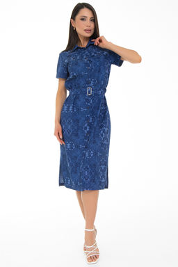 Платье-рубашка Дарина Люкс (деним) - Diolche фото 4