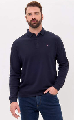 Поло д/р F421-07-7021 d.blue - Fine joyce фото 2