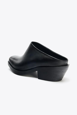 LEATHER BIKER CLOGS - Zara фото 7