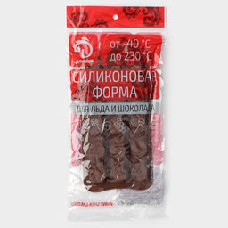 Форма для конфет и шоколада Доляна Капелька, силикон, 21.5?10.4?1.3 см, 15 ячеек (2.3?3 см), коричневая  фото 6