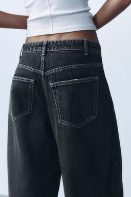 TRF RELAXED FIT HIGH-WAIST JEANS WITH PLEATS - Zara фото 6