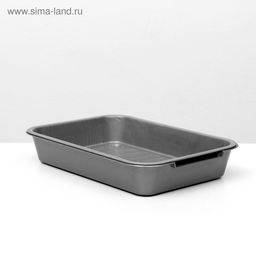 Туалет перламутровый средний с сеткой 36×26×6.5 см, серебро